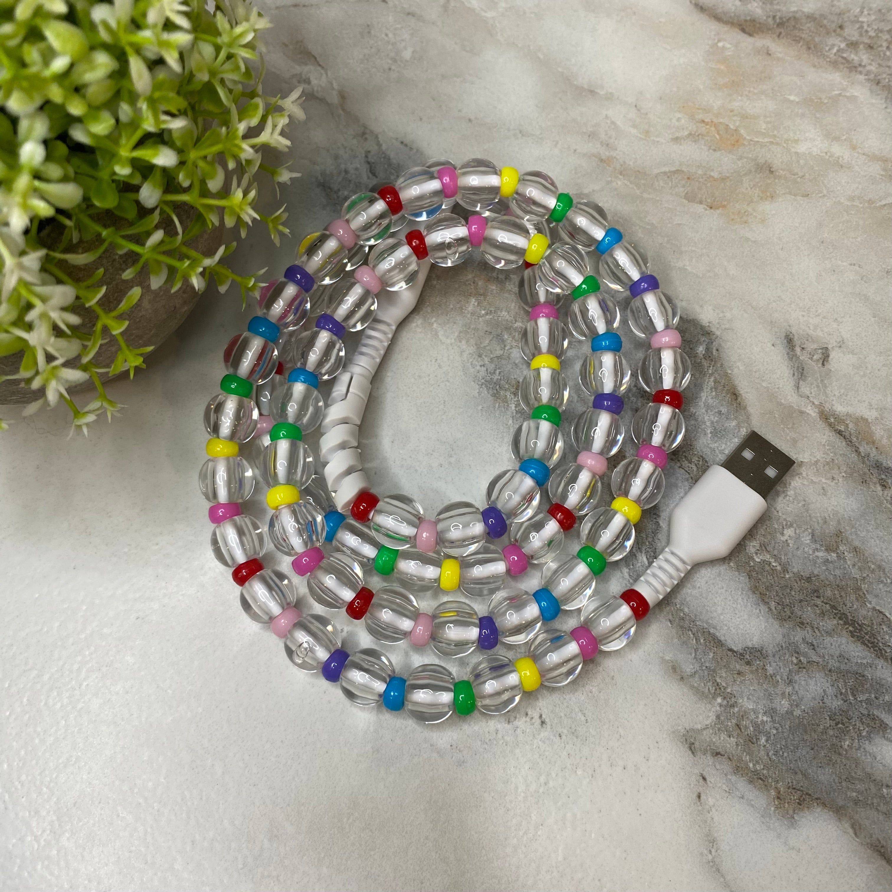 Charging Cord - Beaded #2 - PREORDER 9/18-9/21