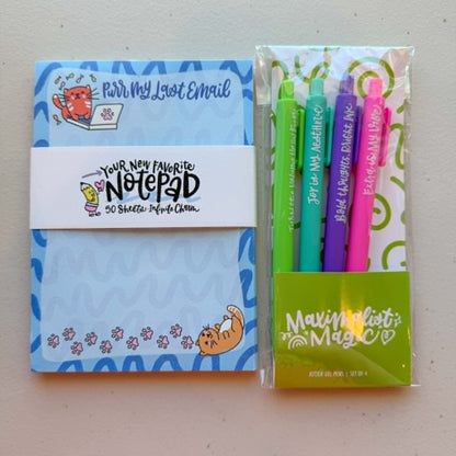 Sassy Notepad with Pens