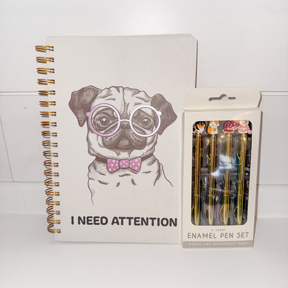Notebook with Pens