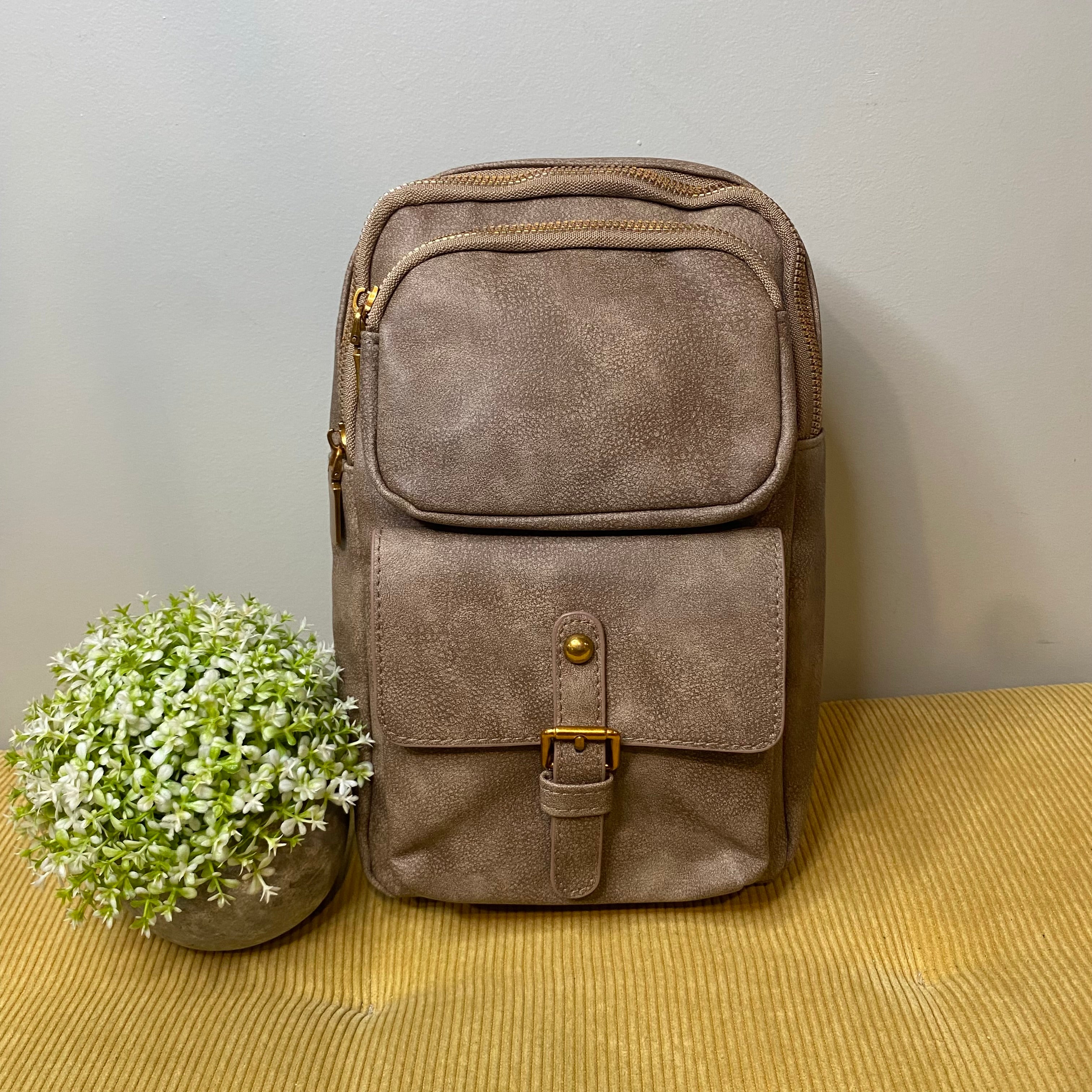Alyssa - Faux Leather Sling Bag
