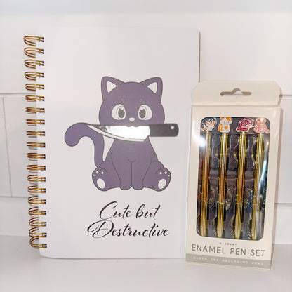Notebook with Pens