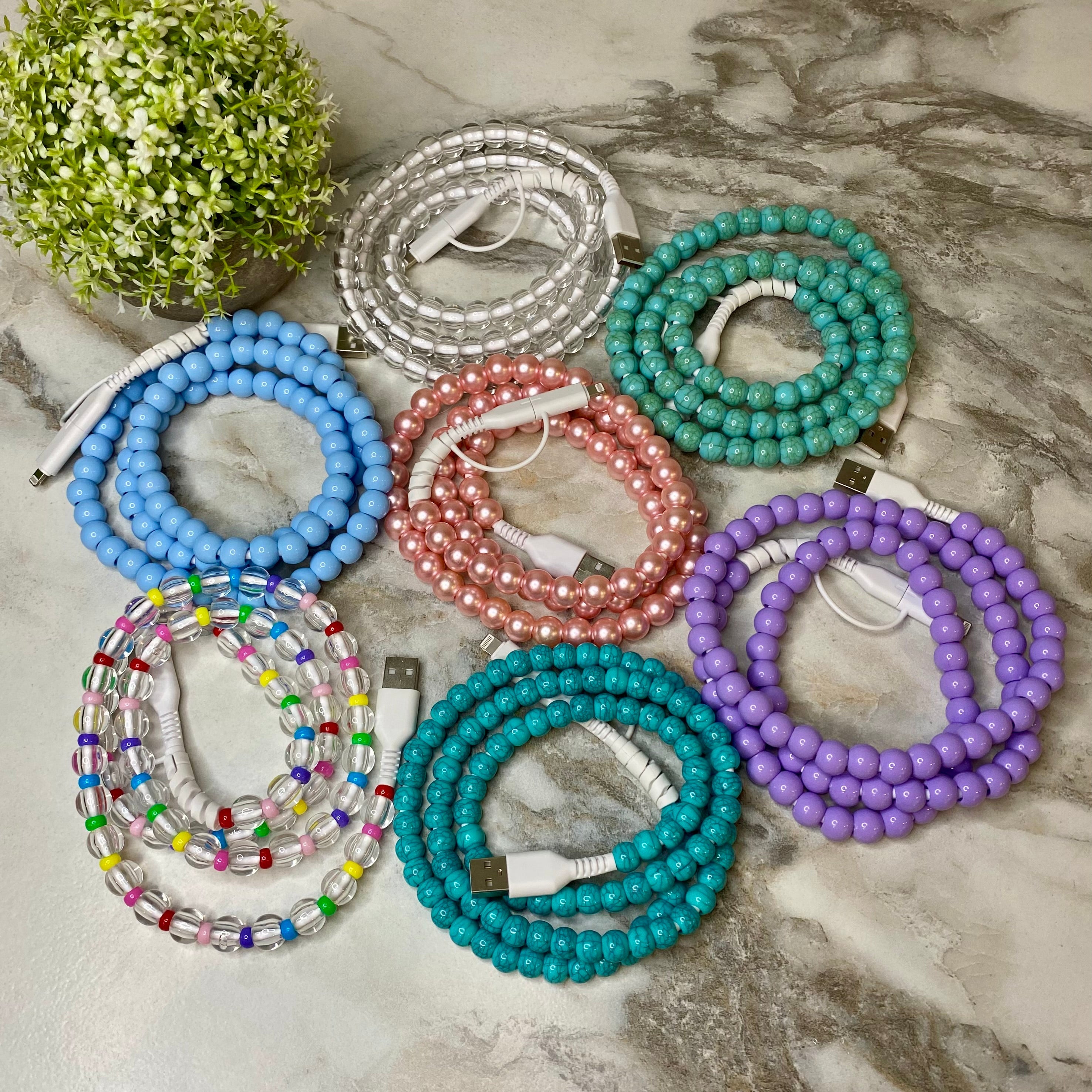 Charging Cord - Beaded #2 - PREORDER 9/18-9/21