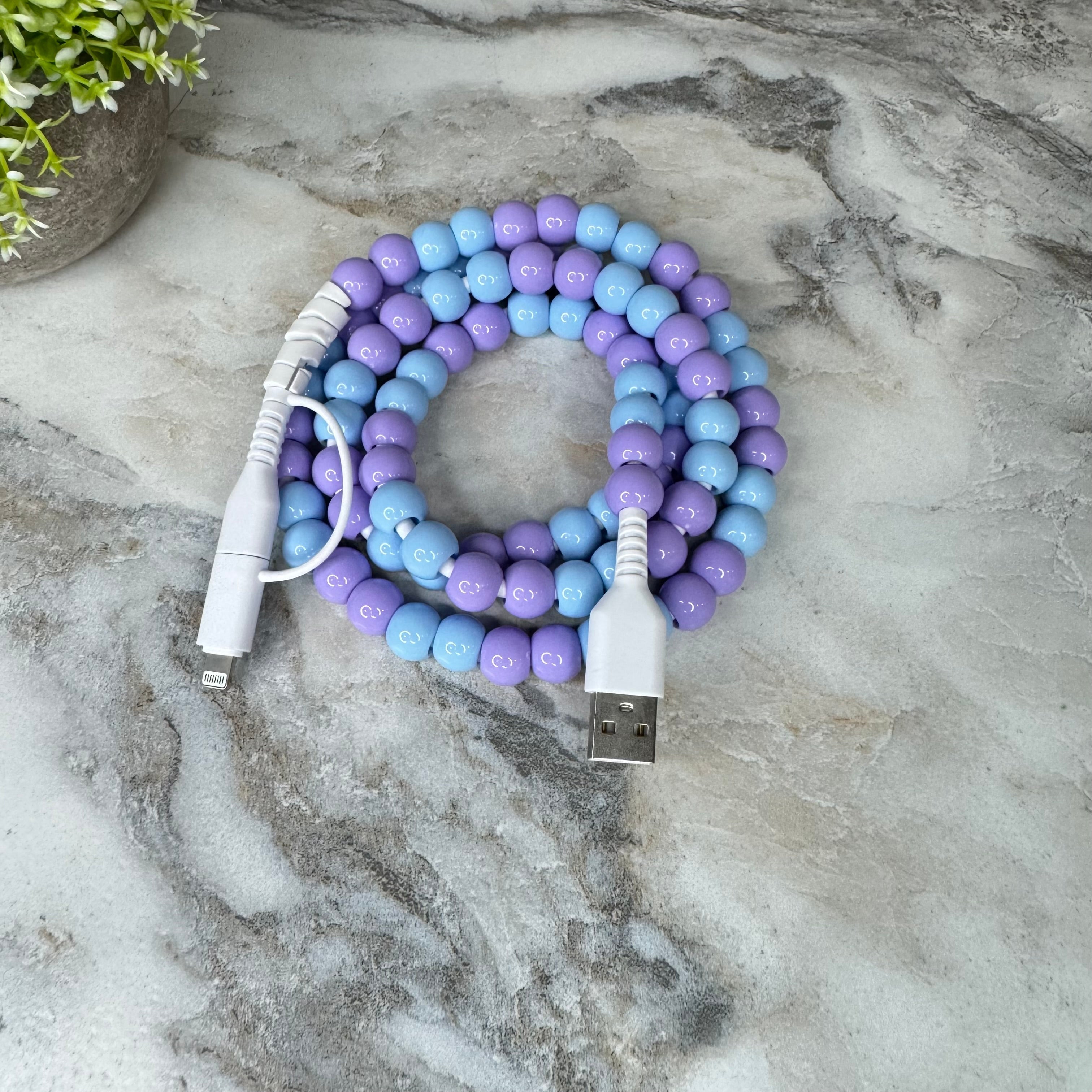 Charging Cord - Beaded #1 - PREORDER 9/18-9/21