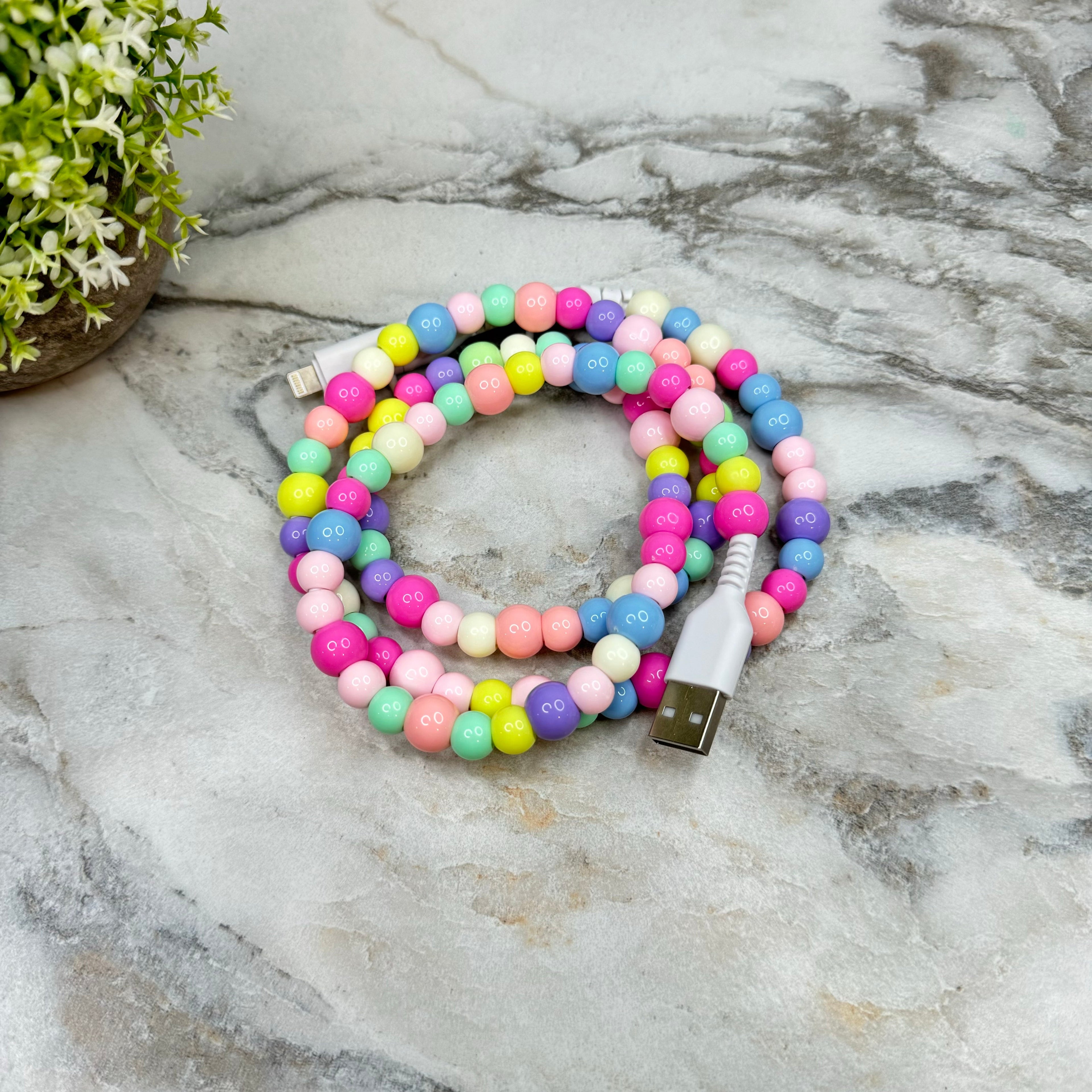 Charging Cord - Beaded #1 - PREORDER 9/18-9/21
