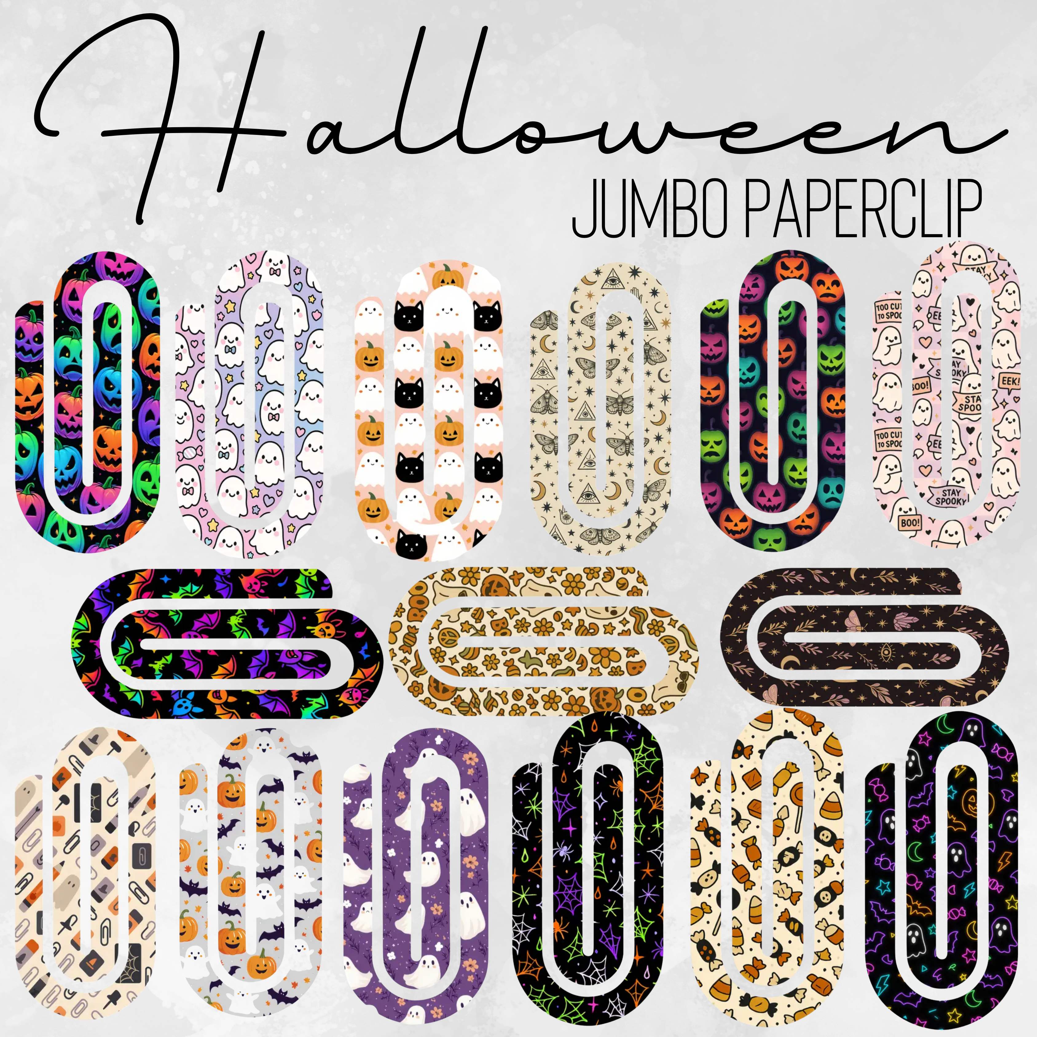 Jumbo Paperclip - Halloween - PREORDER 9/15-9/18