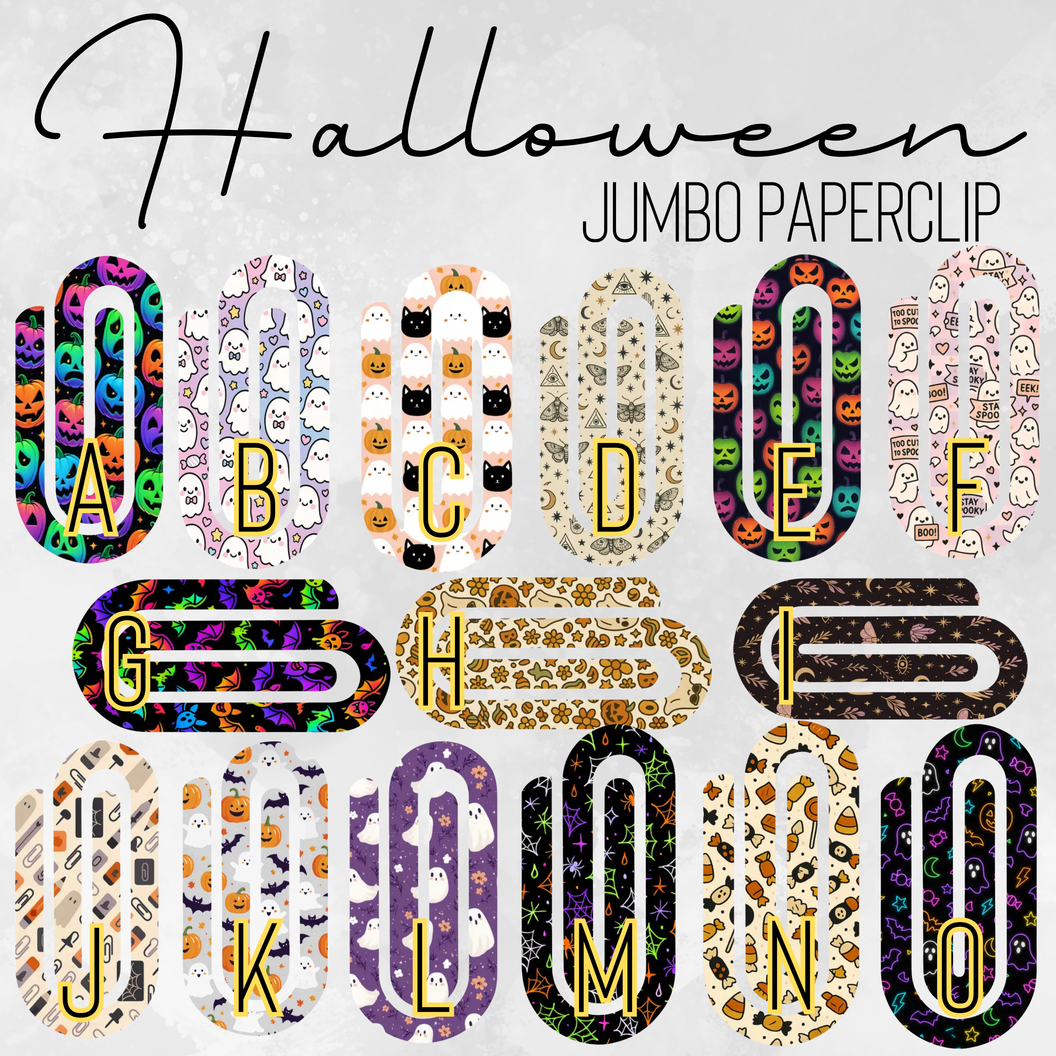 Jumbo Paperclip - Halloween - PREORDER 9/15-9/18