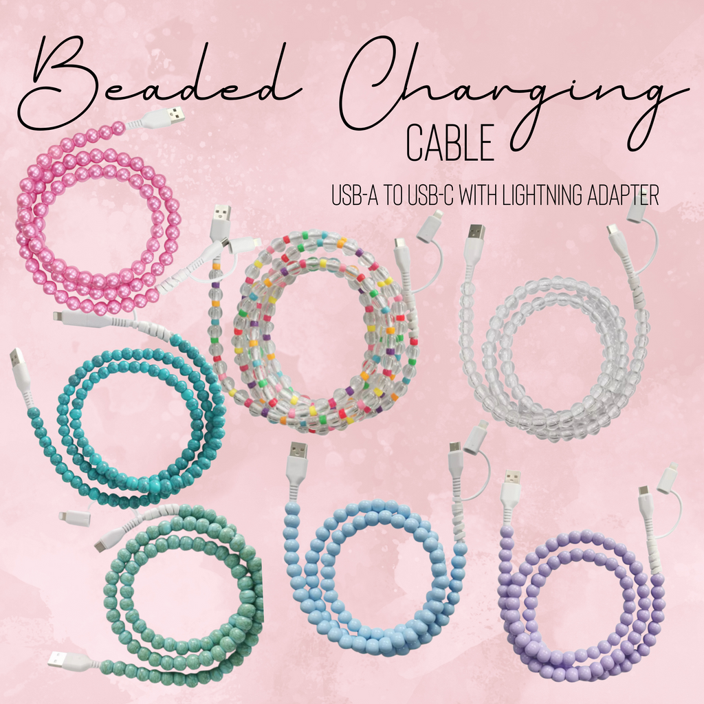 Charging Cord - Beaded #2 - PREORDER 9/18-9/21